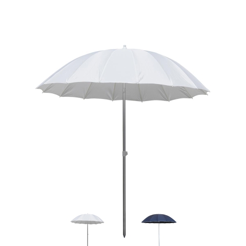 Parasol de plage Ø2,4 m en aluminium 16 baleines inclinable Shangai Promotion