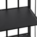 Scaffale da esterno slim 4 ripiani in ferro battuto richiudibile Nuvia Modèle