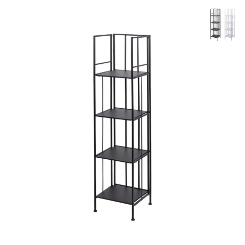 Étagère d'extérieur slim 4 niveaux en fer forgé pliable Nuvia Promotion