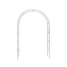 Arco da giardino in ferro 140x240 cm Eden Promotion