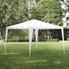 Gazebo 3x3 idrorepellente montaggio rapido con kit bianco Tropico Verkoop