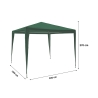 Gazebo 3x3 idrorepellente montaggio rapido con kit bianco Tropico Prijs
