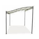 Gazebo a veranda idrorepellente 3x2,5m in ferro ecrù Sarnok Verkoop