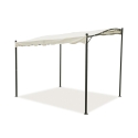 Gazebo a veranda idrorepellente 3x2,5m in ferro ecrù Sarnok Aanbieding