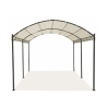 Waterafstotende gazebo tunnel 3x4m met 6 ijzeren palen ecru Lomek Aanbod