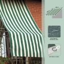 Voile d'ombrage 150x300cm déperlant Yanua 