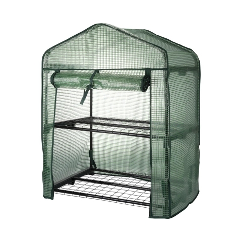 Lomea plantenserre voor balkon met 2 schappen en beschermhoes Aanbieding