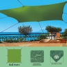 Voile d'ombrage carrée 4x4 m Virek Dimensions