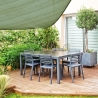 Voile d'ombrage carrée 4x4 m Virek Remises