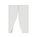 Magnetisch hordeur 130x220 cm met dubbelzijdige tape en 8 magneten Zanzibar Catalogus