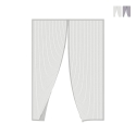 Magnetisch hordeur 130x220 cm met dubbelzijdige tape en 8 magneten Zanzibar Aanbieding