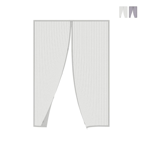 Magnetisch hordeur 130x220 cm met dubbelzijdige tape en 8 magneten Zanzibar Aanbieding