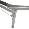 Chaise longue de jardin en aluminium avec pare-soleil Riccione 