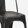 Set van 20 industriële vintage stoelen Steel Old van metaal. 