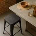 tabouret de bar et cuisine design métal bois style industriel style brush up 