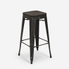 tabouret de bar et cuisine design métal bois style industriel style brush up 