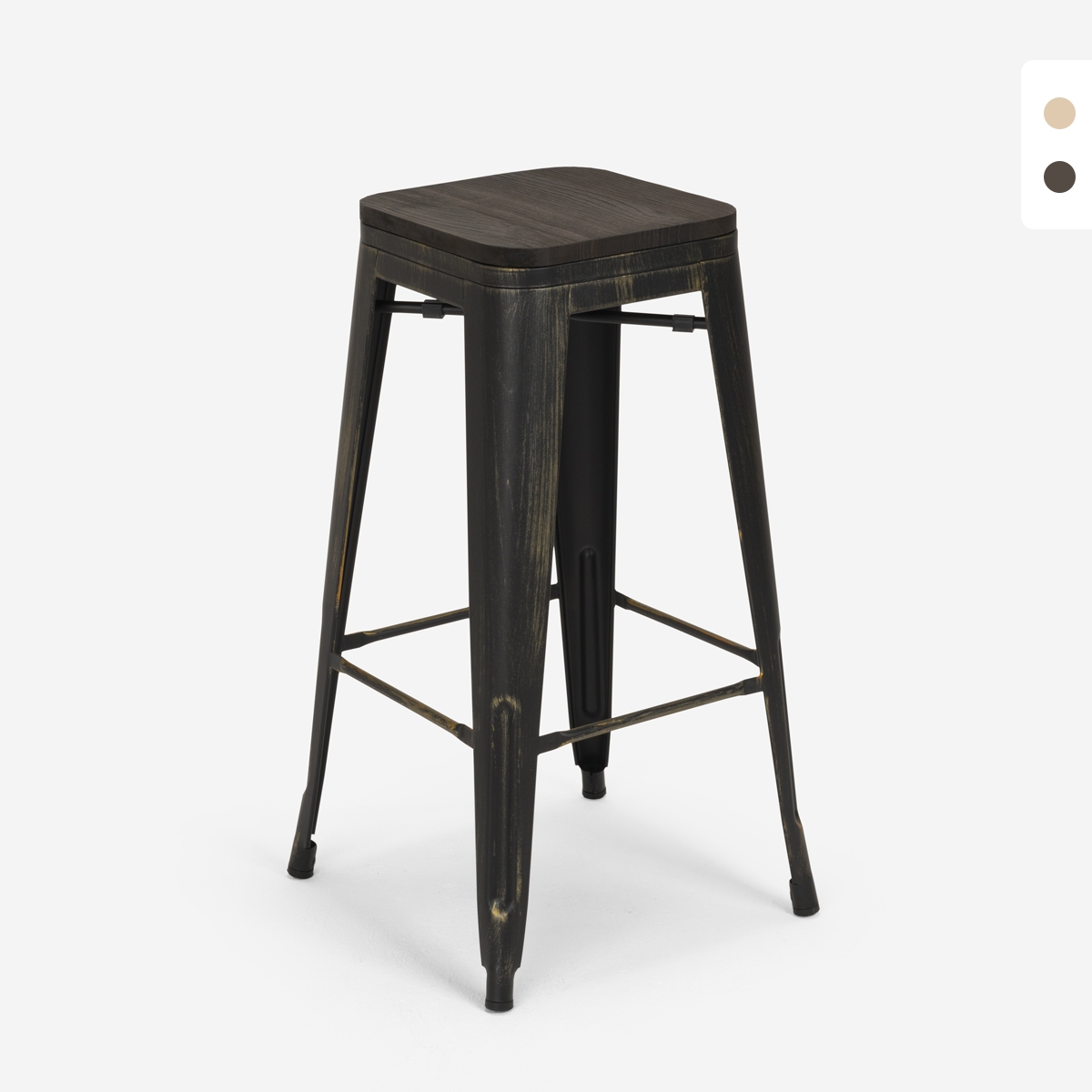 tabouret de bar et cuisine design métal bois style industriel style brush up Achat tabouret de bar et cuisine design métal bois style industriel style brush up Achat