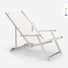 Chaise longue de plage avec accoudoirs en aluminium Riccione Gold Lux Prix