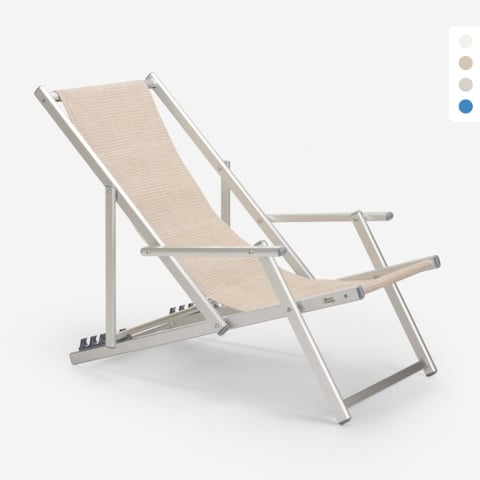 Chaise longue de plage avec...