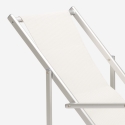 2 chaises de plage pliantes avec accoudoirs en aluminium Riccione Gold Lux 