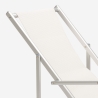 2 chaises de plage pliantes avec accoudoirs en aluminium Riccione Gold Lux 