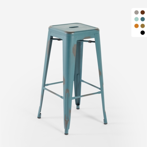 tabouret de bar vintage en...