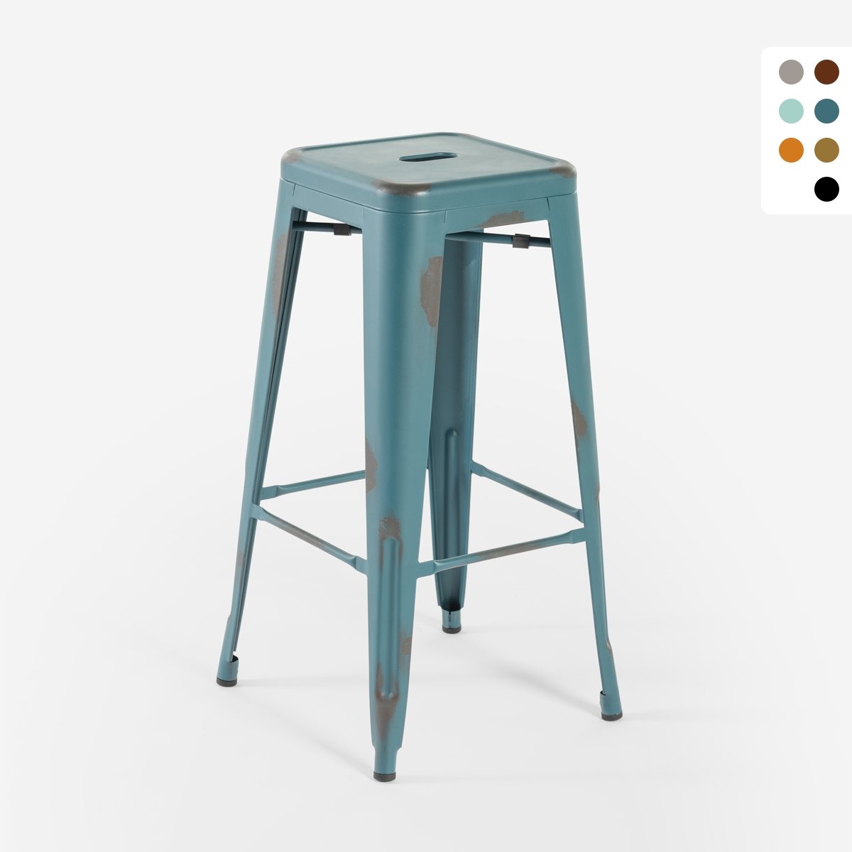 tabouret de bar vintage en métal design industriel style steel stale 78cm Promotion tabouret de bar vintage en métal design industriel style steel stale 78cm Promotion