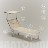 2 stuks professionele aluminium ligbedden Santorini 