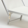 Professionele aluminium ligbedden Santorini voor strand, tuin en zwembad, 4 stuks 