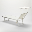 Professionele aluminium ligbedden Santorini voor strand, tuin en zwembad, 4 stuks 