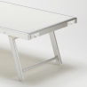 Professionele aluminium ligbedden Santorini voor strand, tuin en zwembad, 4 stuks 