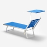20 transats de plage et jardin bains de soleil en aluminium Santorini 