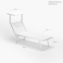 2 stuks professionele aluminium ligbedden Santorini 