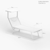 2 stuks professionele aluminium ligbedden Santorini 