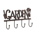 Crochet mural en fonte avec 4 crochets Garden Vente