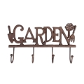 Crochet mural en fonte avec 4 crochets Garden Promotion