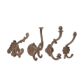 Set de 4 crochets muraux en fonte style classique assorti Promotion