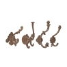 Set de 4 crochets muraux en fonte style classique assorti Promotion