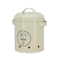 Pot vintage en métal perforé pour oignons avec couvercle Promotion