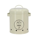 Pot vintage en métal perforé pour oignons avec couvercle Dimensions