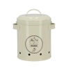 Pot vintage en métal perforé pour oignons avec couvercle Dimensions