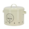 Boîte de cuisine en métal pour pommes de terre avec trous d'aération et couvercle Offre