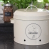 Boîte de cuisine en métal pour pommes de terre avec trous d'aération et couvercle Prix