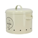 Boîte de cuisine en métal pour pommes de terre avec trous d'aération et couvercle Remises