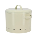 Boîte de cuisine en métal pour pommes de terre avec trous d'aération et couvercle Modèle