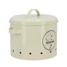 Boîte de cuisine en métal pour pommes de terre avec trous d'aération et couvercle Dimensions