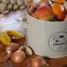Boîte vintage en métal pour compost avec filtre à charbon actif Achat
