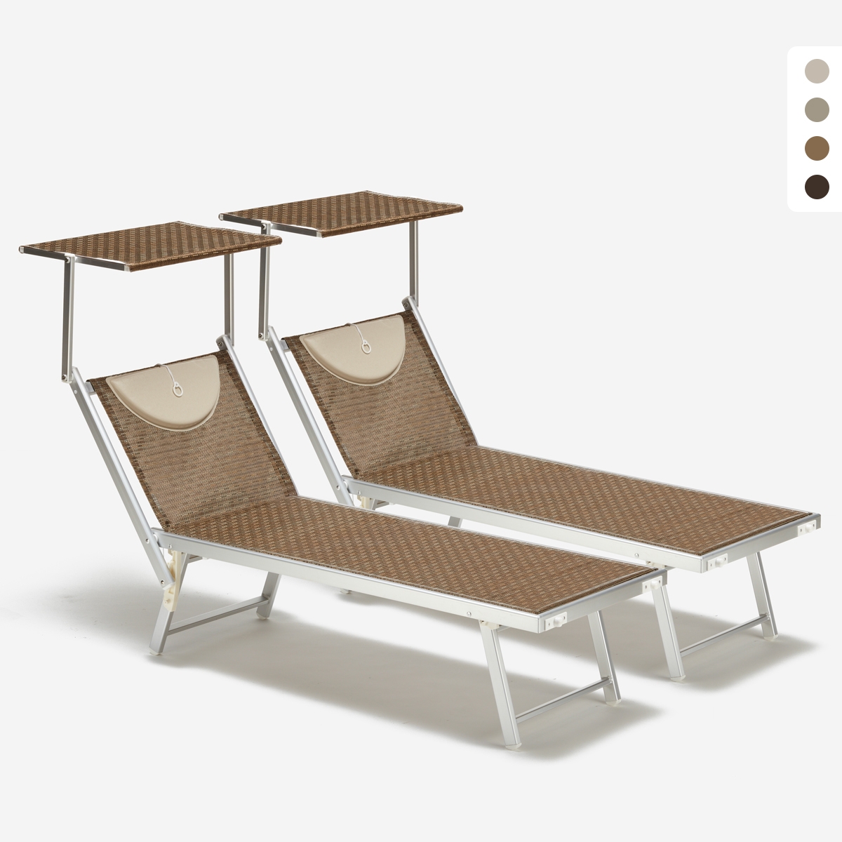 Set van 2 aluminium ligbedden Santorini Limited Edition Set van 2 aluminium ligbedden Santorini Limited Edition