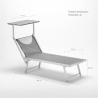 Set van 2 aluminium ligbedden Santorini Limited Edition 