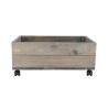 FSC houten plantenbak met wielen 59x39,2x25,2cm Aanbod